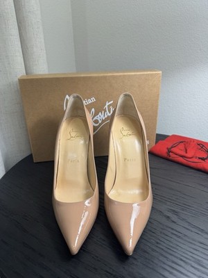Christian Louboutin Decollete 100 Patent Nude 37.5 | eBay