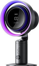 Jisulife Table Fan Pro3, 3-IN-1 Turbo Oscillating Fan with Air Purifier and RGB