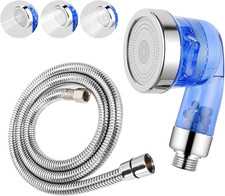 Blue Shampoo Bowl Sprayer Head with Filter, 1/4" Nut Shampoo Bowl Hose Stainless