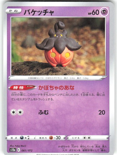 Pumpkaboo 061/172 VSTAR Universe s12a REGULAR NM Pokemon Card TCG