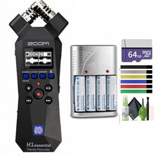 Zoom H1essential Stereo Handy Recorder 2024 Model, Essential Series with