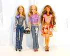 Vintage 2004-2006 Mattel Fashion Fever Barbie and Kayla Dolls, EUC, Accessories