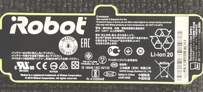 iRobot 1800Li Rechargeable Battery 1800mAh Li-ion Green for Vacuum Cleaner