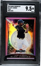 2020 Panini Chronicles #14 Eloy Jimenez Titan PINK PRIZM /25 SGC 9.5 MINT+