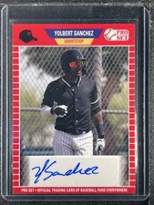 Sanchez, Yolbert - 2021 Leaf Pro Set - Red - Autograph