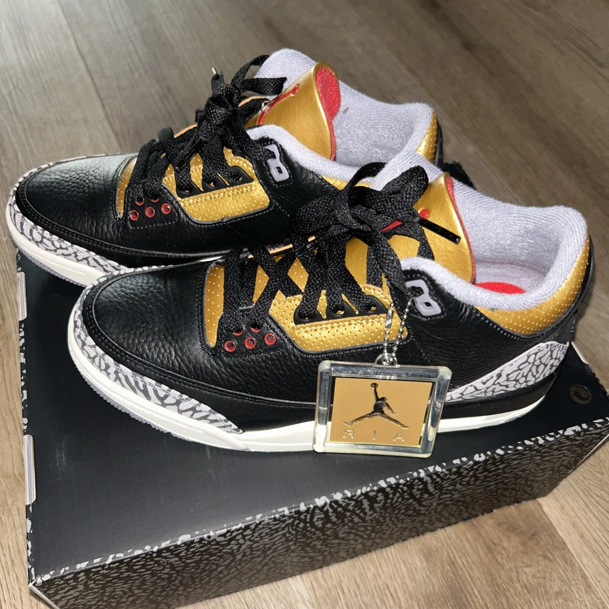Las mejores ofertas en Jordan 3 Retro Mid Black Gold W | eBay