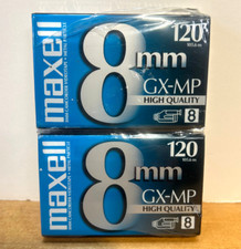  Lot of 2 Maxell 8mm GX-MP 120Min Camcorder Tapes NEW