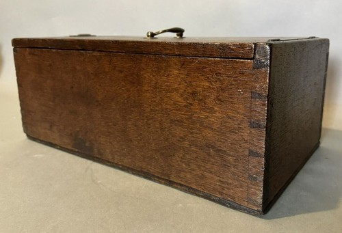 Antique English Oak Sacred Book Bible Keepsake Locking Box George Dillwyn - Picture 2 of 10