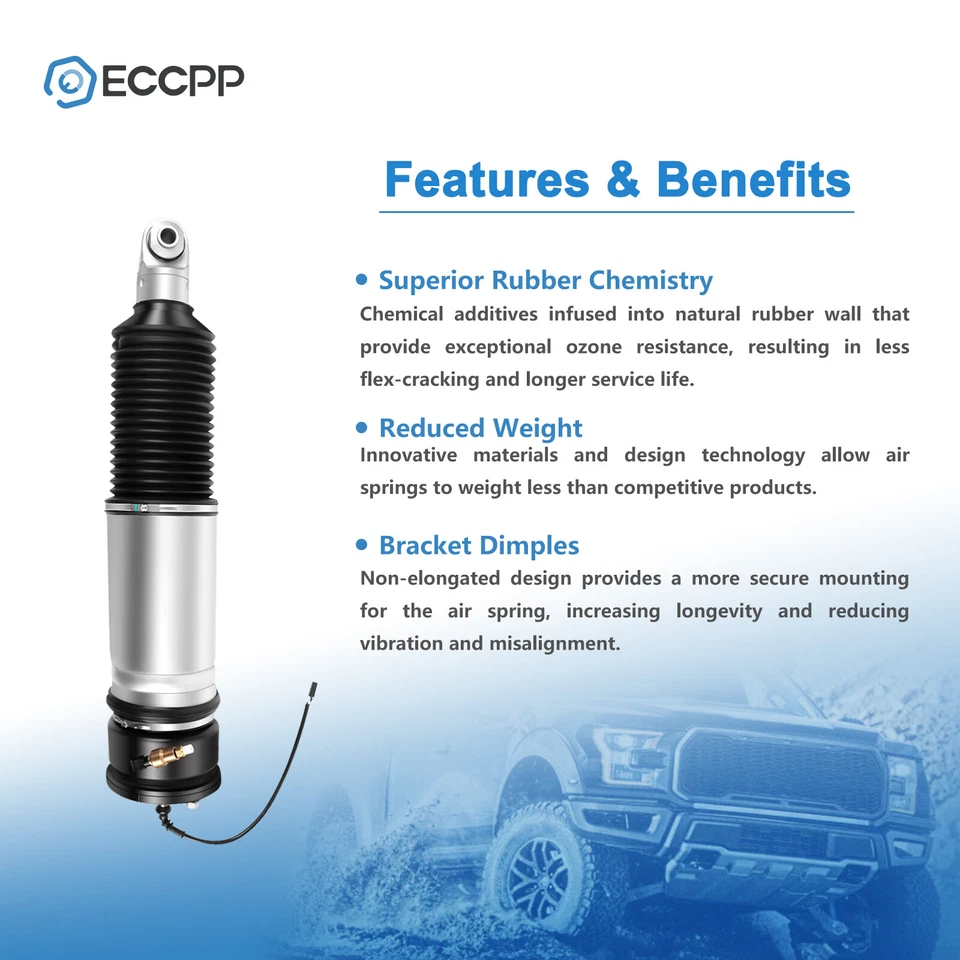 Amortiguador de suspensión neumática trasero izquierdo para BMW E65 E66 745i 750i 745Li 750Li 760Li EDC Foto 2 de 4