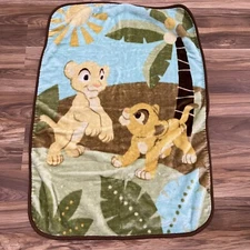 Lion King Simba Nala Plush Baby Blanket 29x40