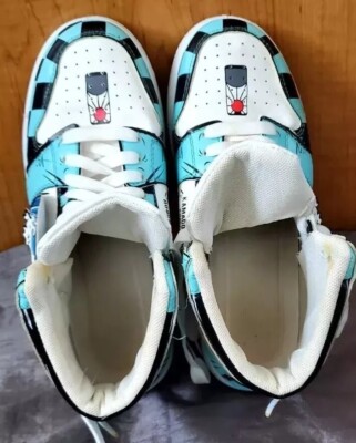 タンジロウ Kamado Tanjirou Demon Slayer anime Men Size 10 white blue