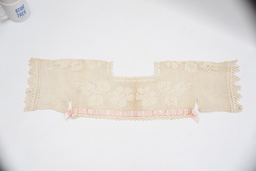 Vintage Antique Crocheted Lace Nightgown Top Cottagecore Victorian Edwardian - Picture 5 of 10