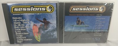 SESSIONS Summer/Winter Vol 1 & 2 CD LOT 1996 T&C Surf Designs OOP