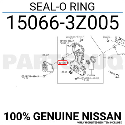 150663Z005 Genuine Nissan SEAL-O RING 15066-3Z005 | eBay