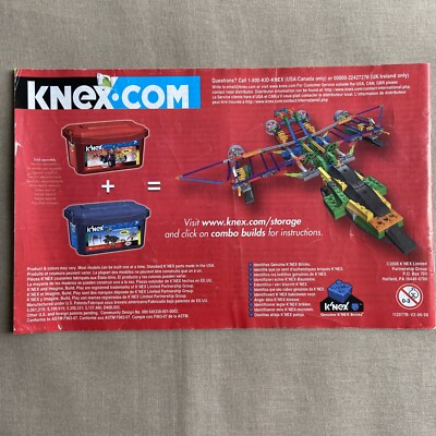 K'Nex Instruction Manual Booklet (Vale Tub 12077/12077B/3253