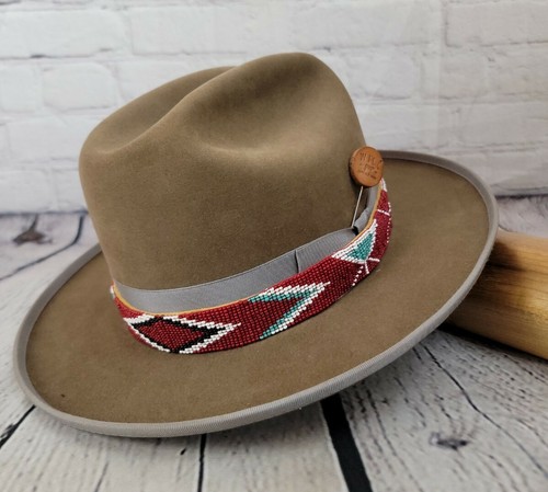 7 1/8 custom beaver felted wool hat 