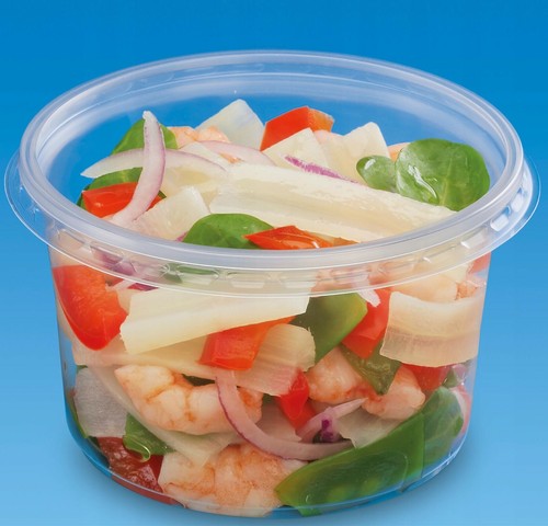 Round Plastic Food Containers with Lids Deli Pots Clear Plastic Tubs Recyclable - Picture 6 of 16