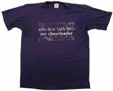 JERZEES CHEERLEADER vintage t shirt athlete see cheerleader Made in USA Medium
