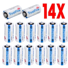 14pc TrustFire CR123A 123A 85177 Lithium Battery 1400mAh 3.0V Batteries EXP 2035