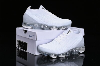 Classic White Grey Nike Air VaporMax Flyknit 2019 Men s Sneaker Size7-11