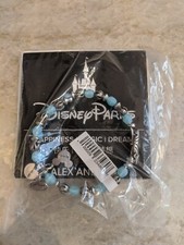 Alex  Ani Cinderella Carriage Charm Bracelet Silver Wrap Disney Parks - New