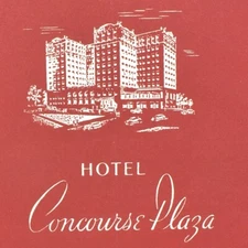 1949 Hotel Grand Concourse Plaza Restaurant Menu 161st Street Bronx New York