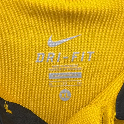 Mizzou Tigers Polo Shirt Mens XL Yellow Nike DriFit Pullover Athletic Stretch - Picture 11 of 12