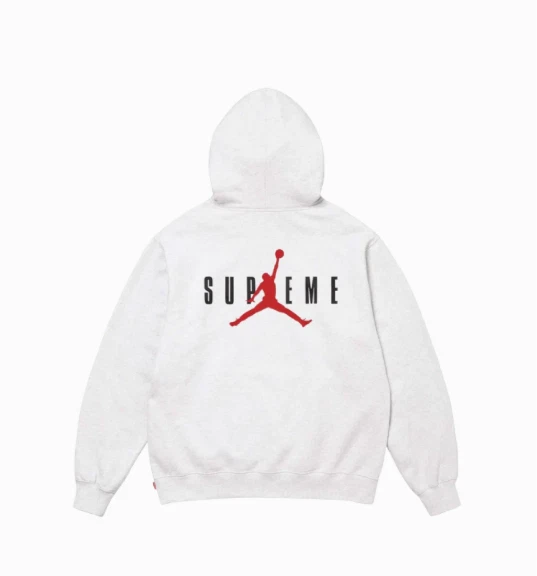 Sweat à capuche Supreme x Jordan gris cendre 24FW 100 % authentique HF0836 051