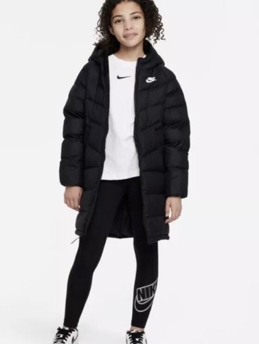 NIKE SPORTSWEAR SYNTHETIC FILL HOODED PARKA JACKET DX1268-010 XLARGE 13/15 YEARS - Picture 7 of 10