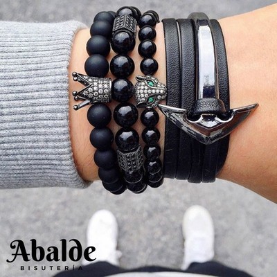 Pulsera De La Corona De La Moda De Los Hombres De La Canción Pulsera De La Corona De La Moda De Los Hombres De La Canción