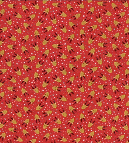 TELA DE ALGODÓN RENO NAVIDAD CUARTO GRUESO 1/2 YARDA y ENVÍO GRATUITO - Imagen 6 de 9