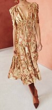 Ulla Johnson Loretta Dress in Rose Gold US Size 4