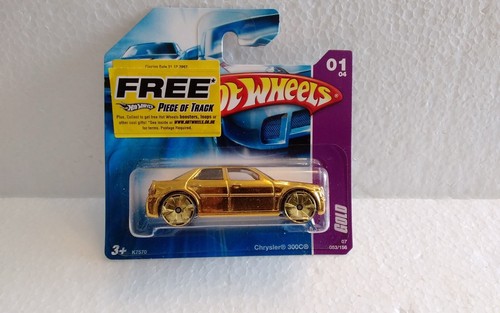 Vintage Hot Wheels gold - chrysler 300c gold RARE 2007 MOC