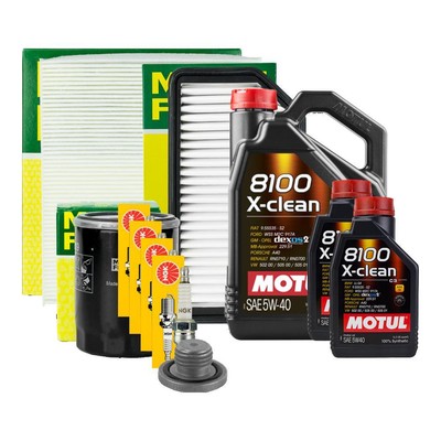 MOTUL OIL CHANGE 5W-40 OIL 7L STALLION FILTER KIT NGK SPARK PLUGS FOR MERCEDES C CLASS