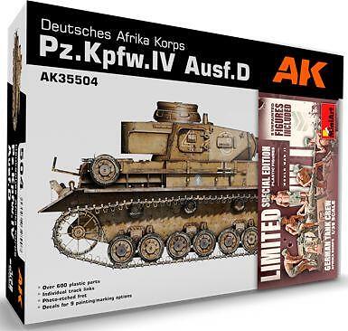 AK Interactive 1:35 Maßstab PZ.KPFW.IV AUSF.D Afrika Korps deutsche Panzerbesatzung