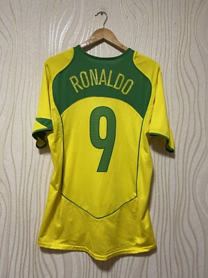 BRASIL 2004 2006 HOME FOOTBALL SHIRT SOCCER JERSEY NIKE sz L MEN