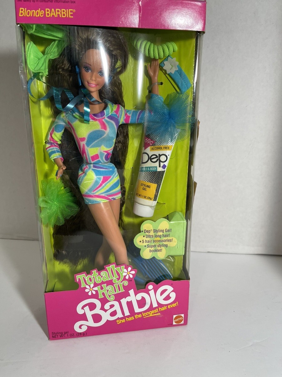 1991 Totally Hair Barbie Brunette Doll Longest Hair Ever Teresa