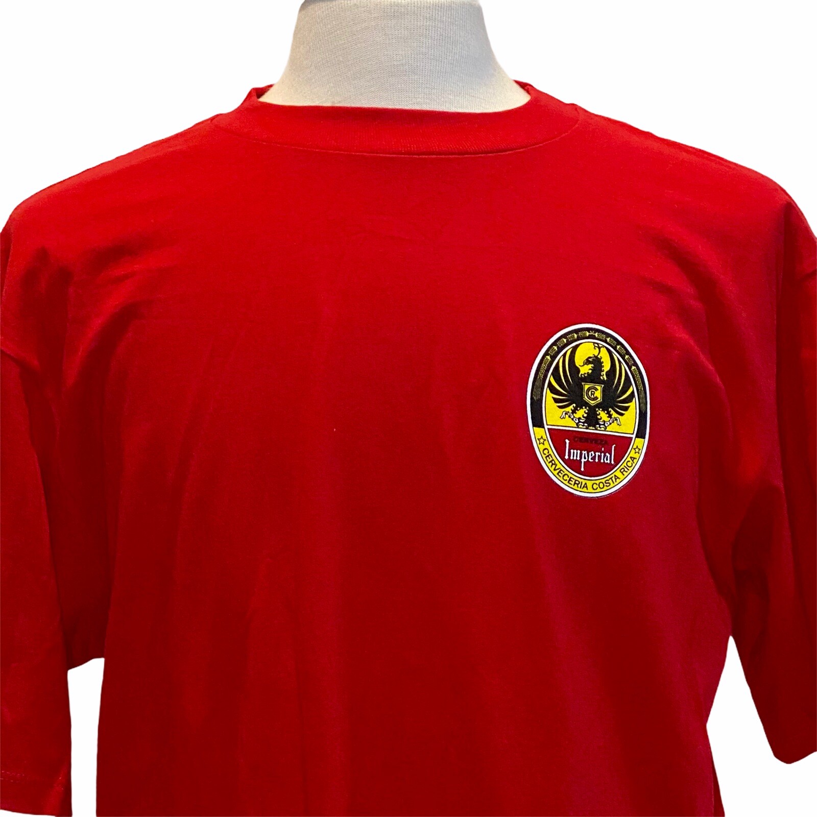 Cerveza Imperial Costa Rican Beer Mens XL Red T Shirt Gem