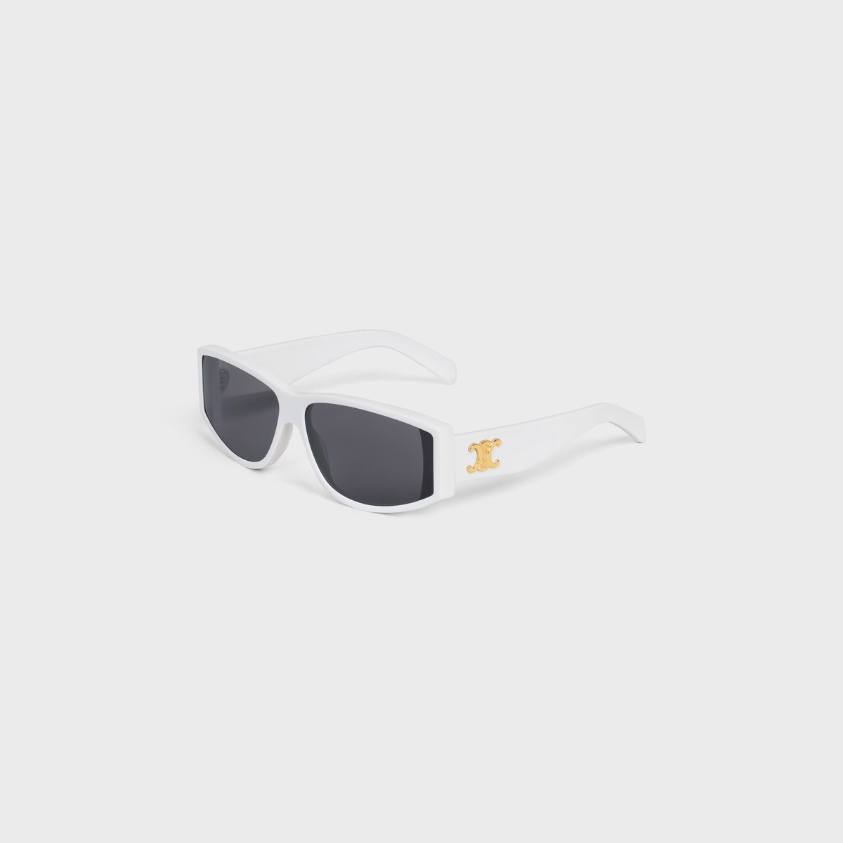 NEW CELINE CL40227U GOLD TRIOMPHE 07 RECTANGULAR SUNGLASSES