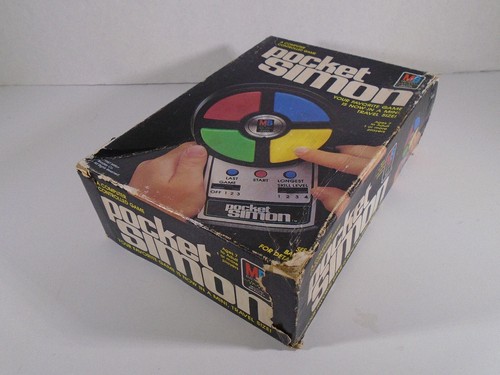 Milton Bradley 1980 - juego electrónico de bolsillo simon con caja (mira) - Imagen 10 de 11