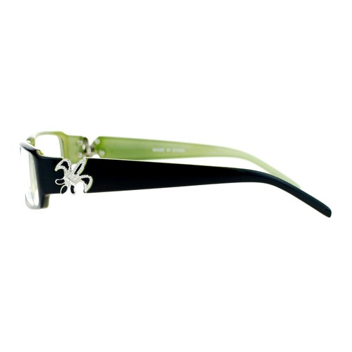 Fleur de lis Clear Lens Glasses Womens Fashion Rectangular Eyeglasses - 第 18/30 張圖片