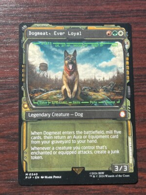 1x SHOWCASE DOGMEAT, EVER LOYAL - Fallout - MTG - Magic the Gathering | eBay 1x SHOWCASE DOGMEAT, EVER LOYAL - Fallout - MTG - Magic the Gathering | eBay