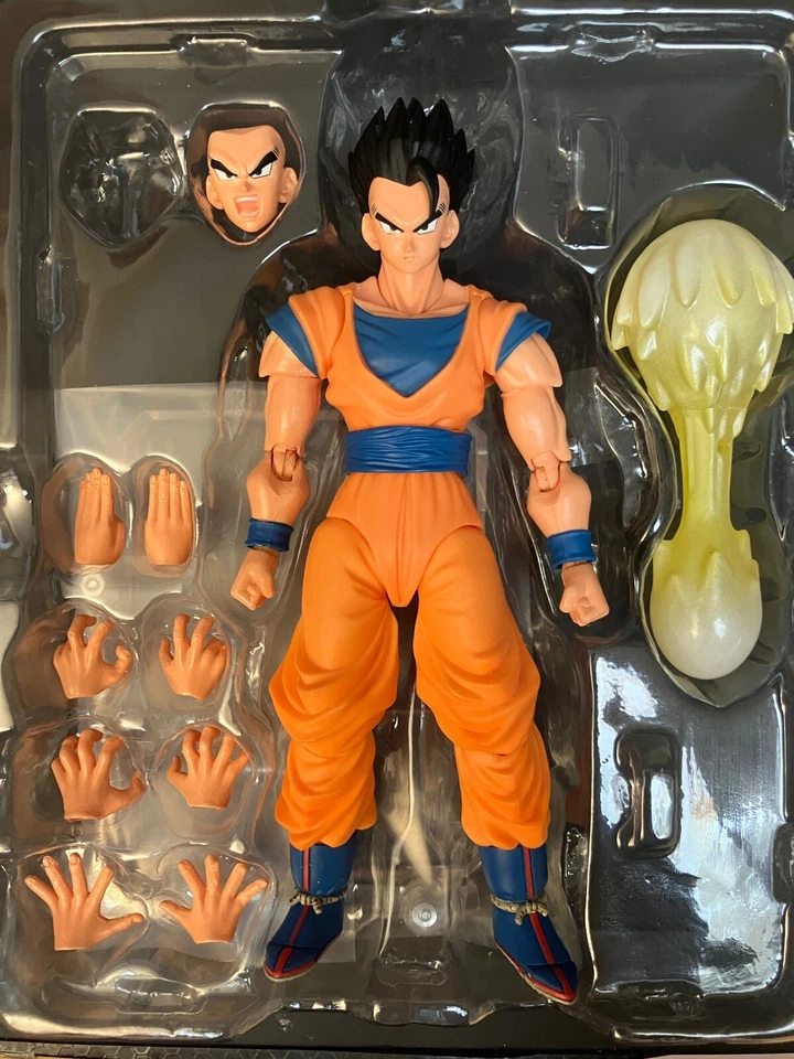 Bandai SHF Ultimate Gohan 1.0 preowned custom reprinted import Japan - Image 3 of 4
