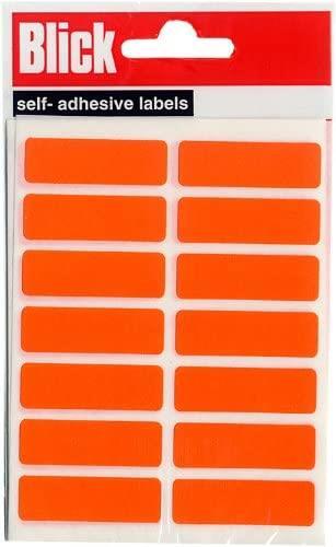 Blick Self Adhesive Labels Cable Tags 12 x 38mm Label Pack - Orange (98 Labels) - Picture 1 of 1