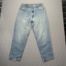 Vintage Levis 569 Jeans Mens 34x30 Blue Loose Fit Tapered Denim Light Wash