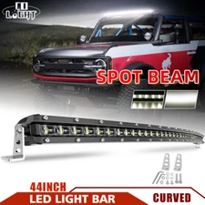 Curved 44inch LED Light Bar Spot Flood Combo Work UTE Truck SUV ATV 38"39"40"42"