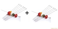 Norpro Stainless Steel Bbq Skewers 14 Set 6 Shish Kabob Grill Camping (2-pack) on sale Norpro Stainless Steel Bbq Skewers 14 Set 6 Shish Kabob Grill Camping (2-pack) on sale