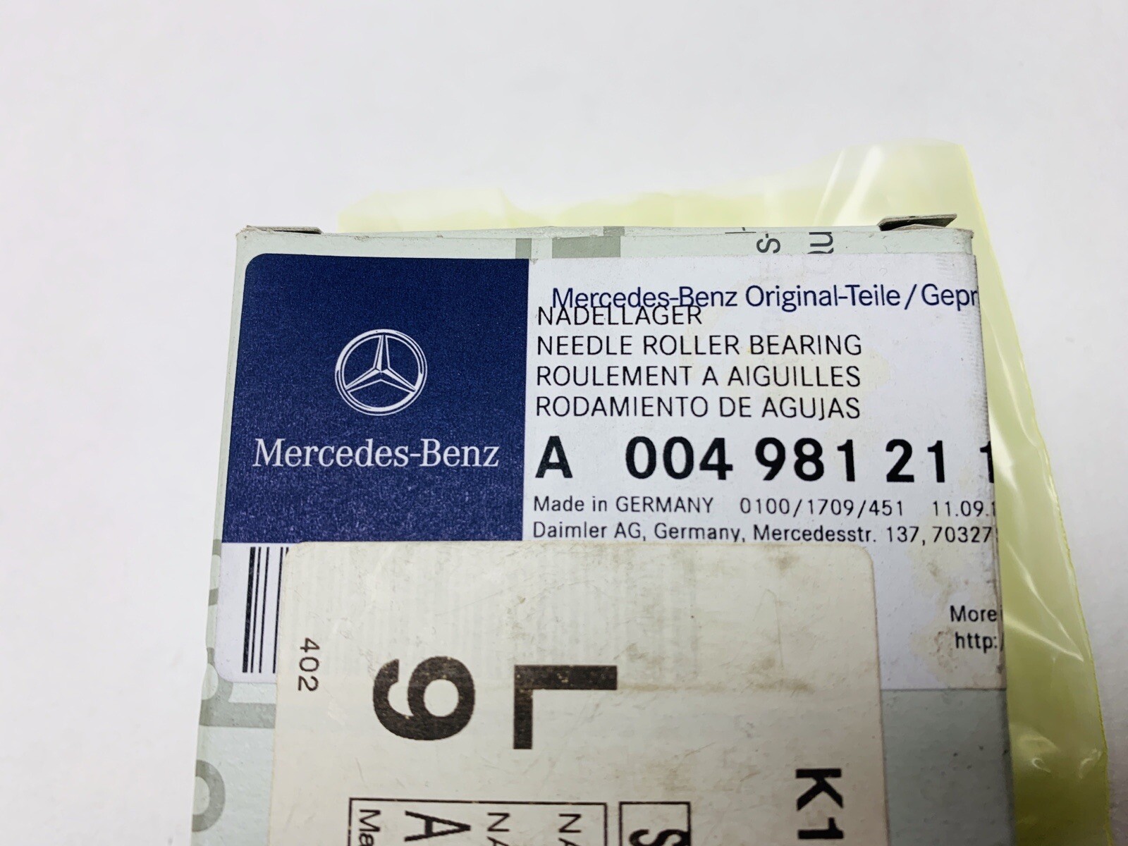 Original Mercedes-Benz Actros W943 Nadellager Kurbelwelle 