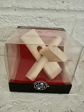 New~3D Wood Puzzle 1 Brain Twister Helicopter ~ 6+ yrs~MI Toys International