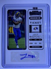 2022 Contenders Football Rookie TIcket Stub Auto Lance McCutcheon #272